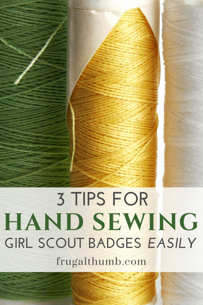 Tips for Hand Sewing Girl Scout Badges Easily