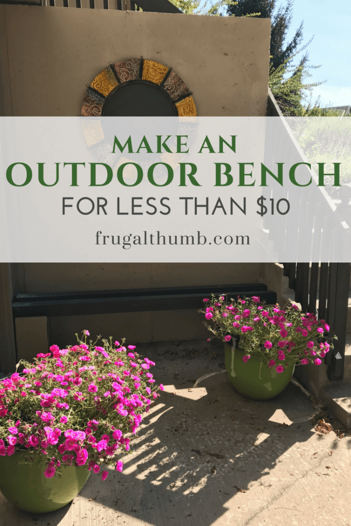 Make a bench for less than $10 