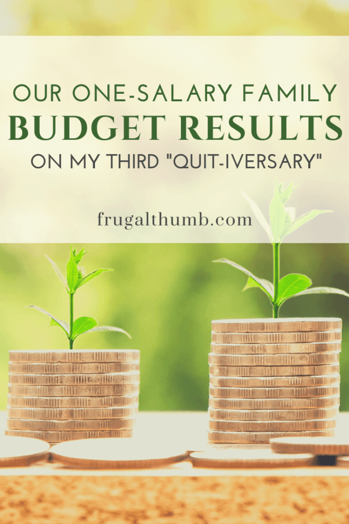 Our Family Budget Results on My Third Quitting Anniversary