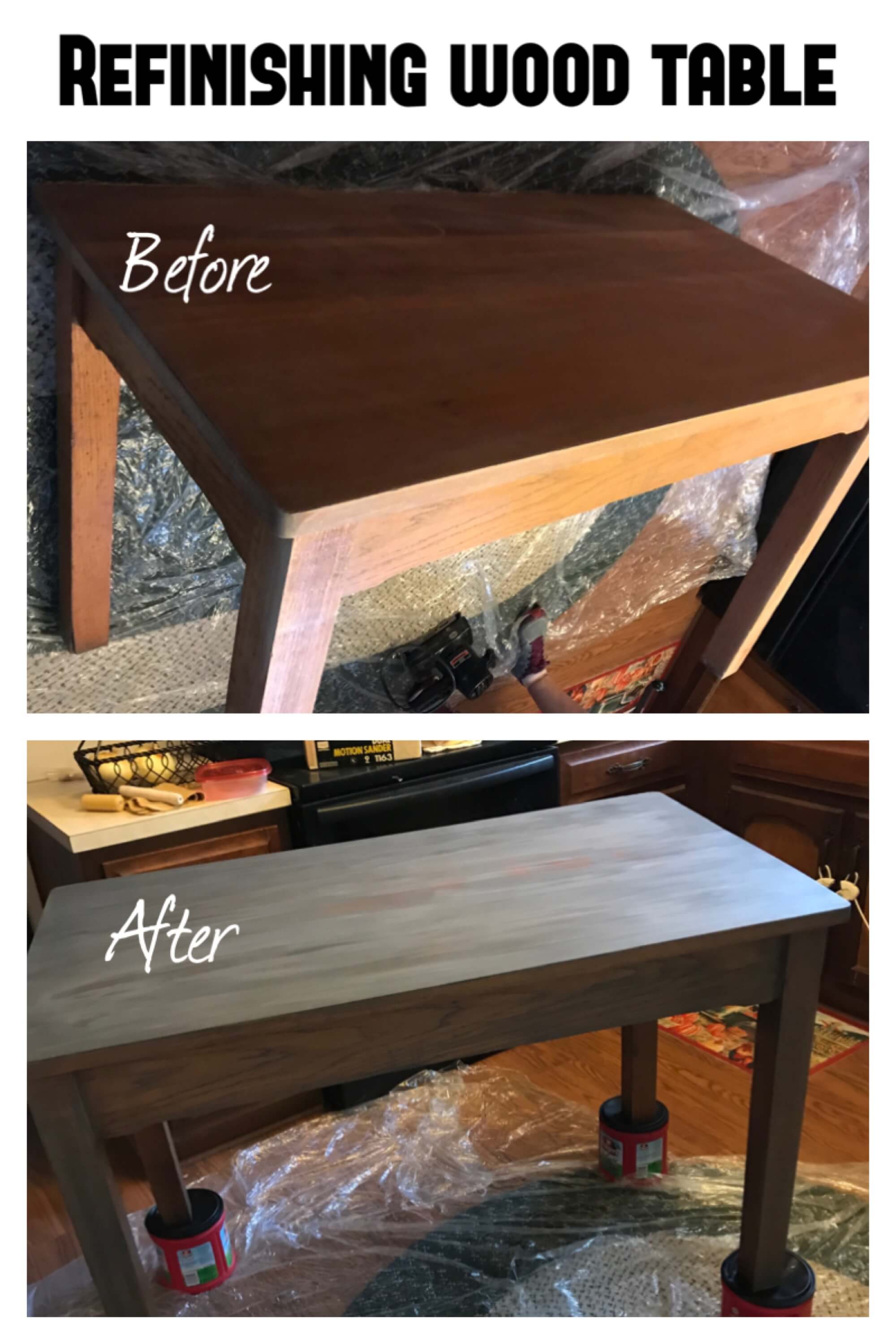 Sand and Refinishing Table