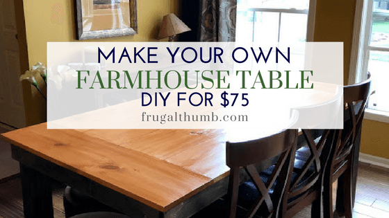 Make your own farmhouse table for $75